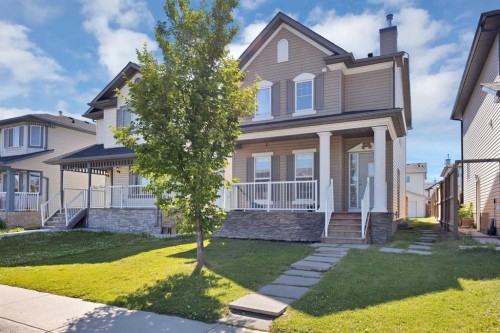 65 Taralake Terrace Ne, Calgary, AB - Outdoor With Deck Patio Veranda With Facade