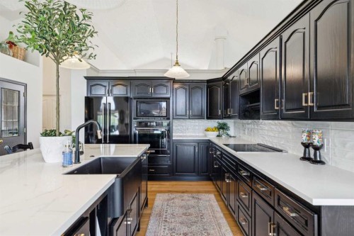 84 Edenstone Way Nw, Calgary, AB - Indoor Photo Showing Kitchen With Upgraded Kitchen