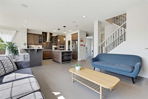 71 Chaparral Valley Way Se, Calgary, AB - Indoor Photo Showing Living Room
