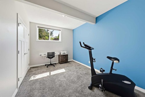 71 Chaparral Valley Way Se, Calgary, AB - Indoor Photo Showing Gym Room