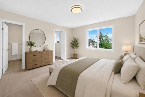 187 Arbour Meadows Close Nw, Calgary, AB - Indoor Photo Showing Bedroom