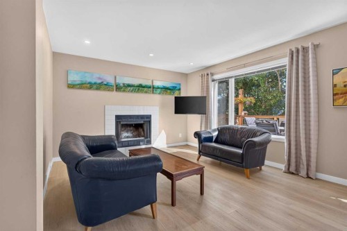 113 Riverview Court West, Calgary, AB - Indoor Photo Showing Living Room With Fireplace