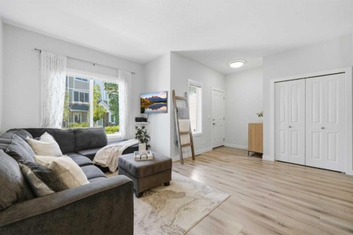 535 Canals Crossing Sw, Airdrie, AB - Indoor Photo Showing Living Room