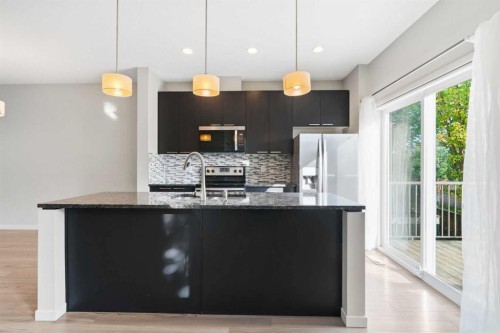 209 Copperpond Row Se, Calgary, AB - Indoor Photo Showing Kitchen With Upgraded Kitchen