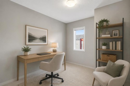 209 Copperpond Row Se, Calgary, AB - Indoor Photo Showing Office