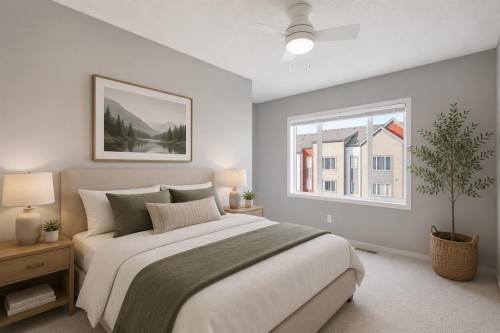 209 Copperpond Row Se, Calgary, AB - Indoor Photo Showing Bedroom
