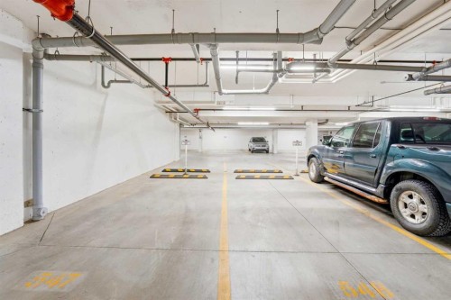 212-4150 Seton Drive Sw, Calgary, AB - Indoor Photo Showing Garage
