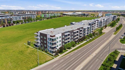 212-4150 Seton Drive Sw, Calgary, AB - Outdoor With Balcony With View