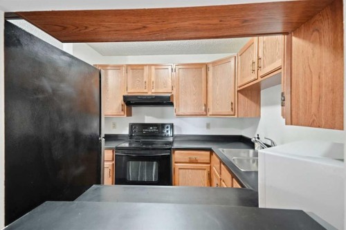 710-8604 48 Avenue Nw, Calgary, AB - Indoor Photo Showing Kitchen With Double Sink