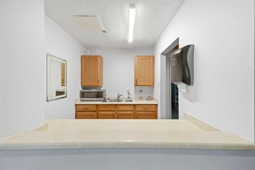 710-8604 48 Avenue Nw, Calgary, AB - Indoor Photo Showing Kitchen With Double Sink