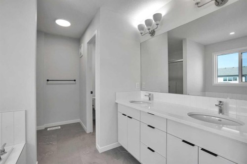 68 Sugarsnap Green Se, Calgary, AB - Indoor Photo Showing Bathroom