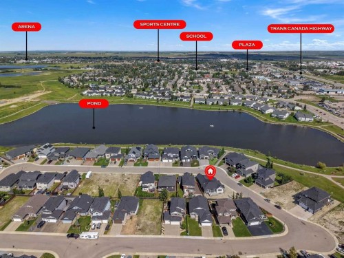 32 Lakes Estates Circle, Strathmore, AB - Outdoor With View