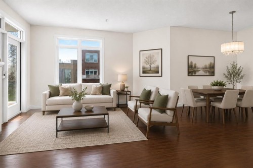 7305-14 Hemlock Crescent Sw, Calgary, AB - Indoor Photo Showing Living Room