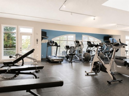 7305-14 Hemlock Crescent Sw, Calgary, AB - Indoor Photo Showing Gym Room