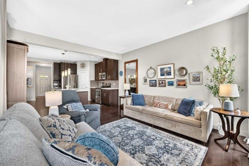 189 Chaparral Valley Drive Se, Calgary, AB - Indoor Photo Showing Living Room