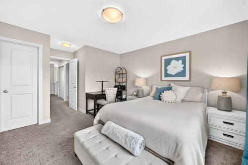 189 Chaparral Valley Drive Se, Calgary, AB - Indoor Photo Showing Bedroom