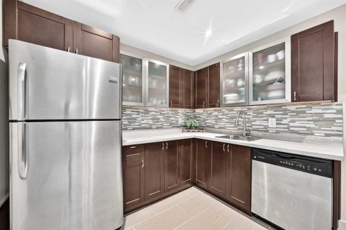 189 Chaparral Valley Drive Se, Calgary, AB - Indoor Photo Showing Kitchen With Upgraded Kitchen