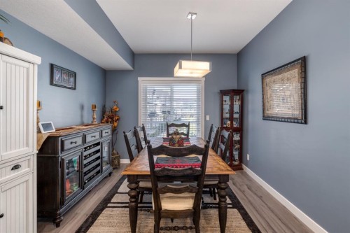 258 Copperleaf Way Se, Calgary, AB - Indoor Photo Showing Dining Room