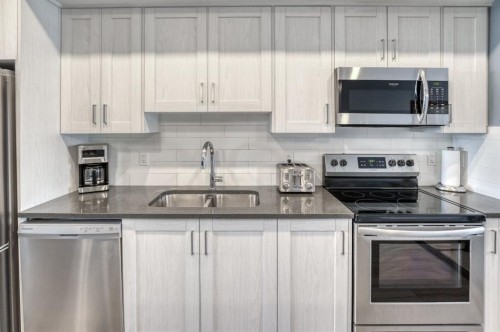 258 Copperleaf Way Se, Calgary, AB - Indoor Photo Showing Kitchen With Stainless Steel Kitchen With Double Sink With Upgraded Kitchen