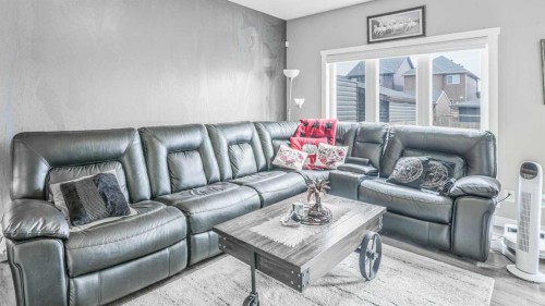 435 Savanna Boulevard Ne, Calgary, AB - Indoor Photo Showing Living Room