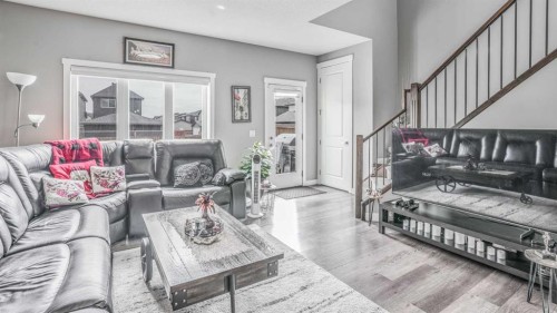 435 Savanna Boulevard Ne, Calgary, AB - Indoor Photo Showing Living Room