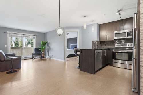 5105-155 Skyview Ranch Way Ne, Calgary, AB - Indoor Photo Showing Kitchen With Stainless Steel Kitchen