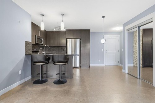 5105-155 Skyview Ranch Way Ne, Calgary, AB - Indoor Photo Showing Kitchen With Stainless Steel Kitchen With Upgraded Kitchen