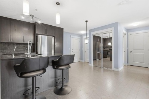 5105-155 Skyview Ranch Way Ne, Calgary, AB - Indoor Photo Showing Kitchen With Stainless Steel Kitchen With Upgraded Kitchen