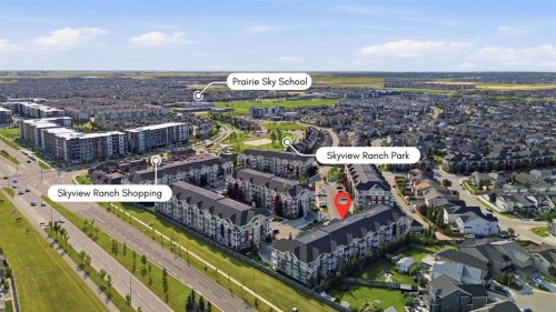 5105-155 Skyview Ranch Way Ne, Calgary, AB - Outdoor With View
