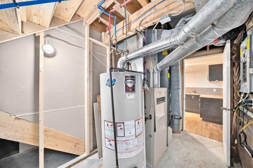 6934 Laguna Way Ne, Calgary, AB - Indoor Photo Showing Basement