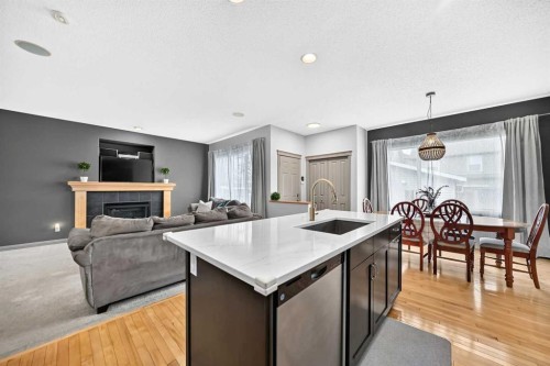 59 Prestwick Street Se, Calgary, AB - Indoor Photo Showing Other Room With Fireplace