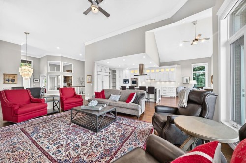 148 Scenic Ridge Crescent Nw, Calgary, AB - Indoor Photo Showing Living Room