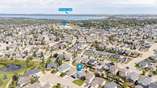 9 Liberty Place, Sylvan Lake, AB - Outdoor With Body Of Water With View