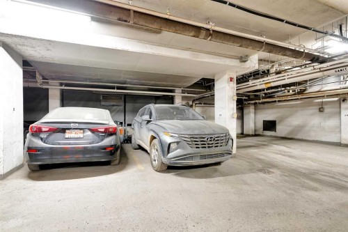 216-535 8 Avenue Se, Calgary, AB - Indoor Photo Showing Garage
