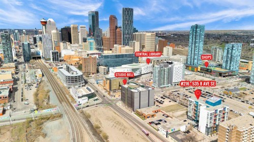 216-535 8 Avenue Se, Calgary, AB - Outdoor With View