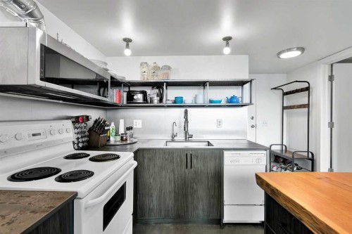 216-535 8 Avenue Se, Calgary, AB - Indoor Photo Showing Kitchen