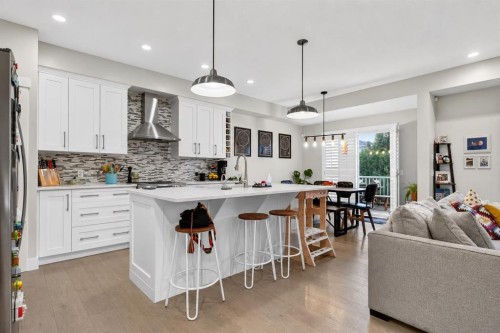 725 New Brighton Drive Se, Calgary, AB - Indoor Photo Showing Kitchen With Upgraded Kitchen