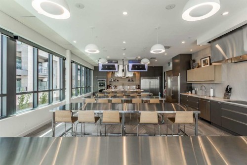 219-12 Mahogany Path Se, Calgary, AB - Indoor Photo Showing Kitchen With Upgraded Kitchen