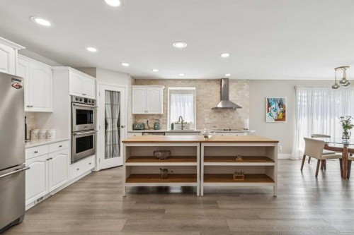 6991 Christie Briar Manor Sw, Calgary, AB - Indoor Photo Showing Kitchen With Stainless Steel Kitchen