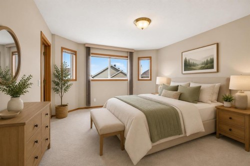 54 Coral Springs Court Ne, Calgary, AB - Indoor Photo Showing Bedroom