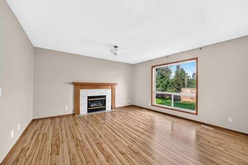 54 Coral Springs Court Ne, Calgary, AB - Indoor Photo Showing Living Room With Fireplace