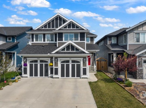 244 Sundown View, Cochrane, AB - Outdoor With Facade