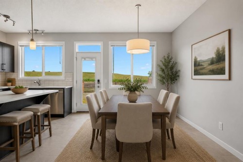 244 Sundown View, Cochrane, AB - Indoor Photo Showing Dining Room