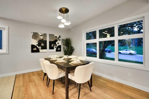 4916 Norquay Drive Nw, Calgary, AB - Indoor Photo Showing Dining Room