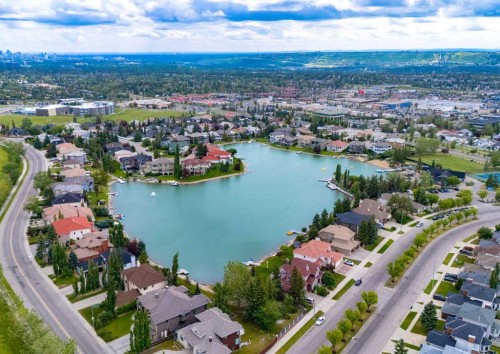 63 Arbour Lake Drive Nw, Calgary, AB - Outdoor With Body Of Water With View