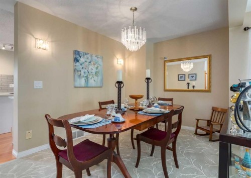 63 Arbour Lake Drive Nw, Calgary, AB - Indoor Photo Showing Dining Room