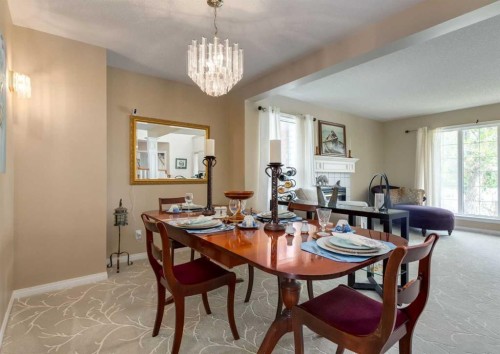 63 Arbour Lake Drive Nw, Calgary, AB - Indoor Photo Showing Dining Room