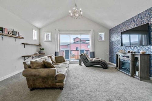 100 Cranbrook Gardens West, Calgary, AB - Indoor Photo Showing Living Room