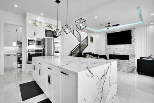 4508 87 Avenue Ne, Calgary, AB - Indoor Photo Showing Kitchen With Upgraded Kitchen