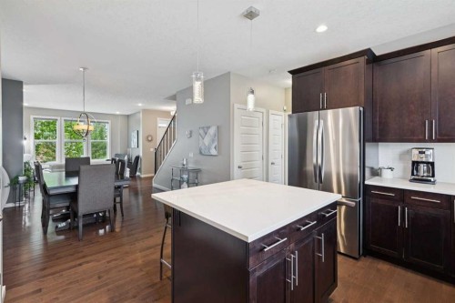 246 Mahogany Heights Se, Calgary, AB - Indoor Photo Showing Kitchen With Stainless Steel Kitchen With Upgraded Kitchen